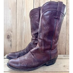 Lucchese Boots Brown Cowboy Western Men's Size 11 M